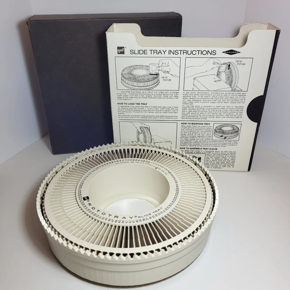 GAF Rototray Slide Carousel Rotary 100 Tray For 2